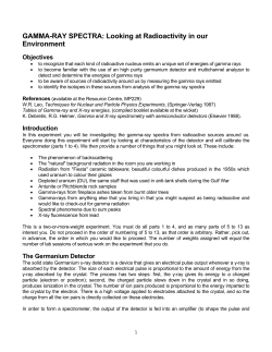 GAMMA-RAY SPECTRA - University of Toronto Physics