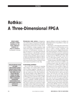 Rothko: A Three-Dimensional FPGA