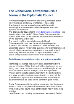 DC White Paper Social Entrepreneurship