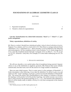 foundations of algebraic geometry class 25