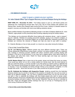 how to make a sober holiday happen