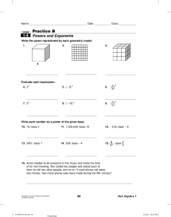 Practice B 1-4