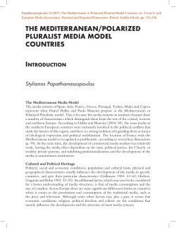 ThE MEDITERRANEAN/PoLARIzED PLuRALIsT