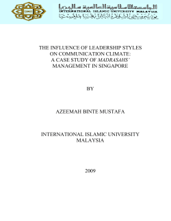 the influence of leadership styles on communication climate