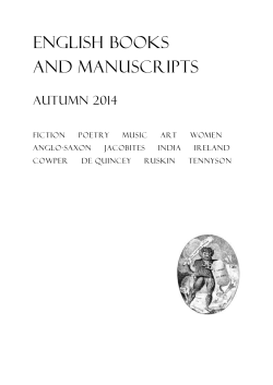 english books and manuscripts