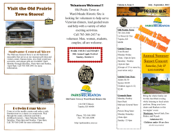 Visit the Old Prairie Town Stores!