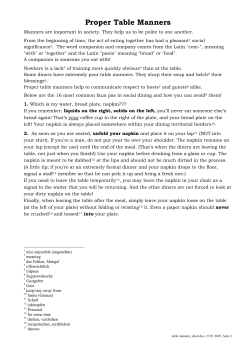 Table Manners