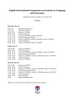 Eighth International Symposium on Iconicity in Language