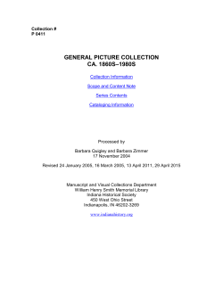 General Picture Collection - Indiana Historical Society