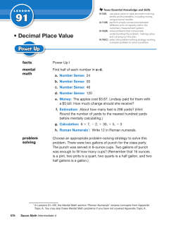 Decimal Place Value