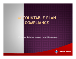 Expense Reimbursements and Allowances