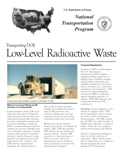 Low-Level Radioactive Waste