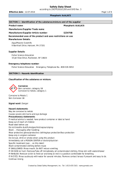 Safety Data Sheet - Fisher Scientific