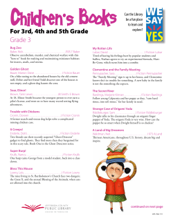 Children`s Books - For 3rd, 4th and 5th Grade