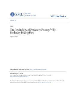 The Psychology of Predatory Pricing: Why Predatory