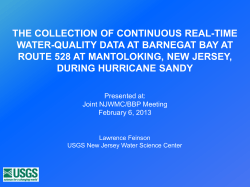 the collection of continuous real-time water
