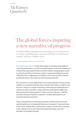 The global forces inspiring a new narrative of progress