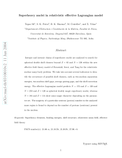 Superheavy nuclei in relativistic effective Lagrangian model