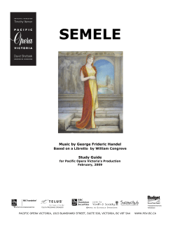Study guide - Pacific Opera Victoria