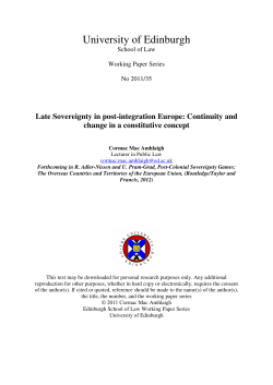 Edinburgh Law School - University of Edinburgh