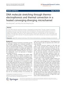 DNA molecule stretching through thermo