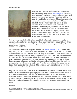 Mercantilism - armstrong