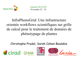 InfraPhenoGrid: Une infrastructure orient&eacute;e