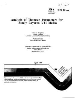 Analysis of Thomsen Parameters for Finely Layered VTI