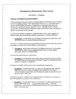 PROHIBITED PERSONNEL PRACTICES