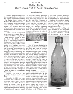 Rabbit Trails: The Twisted Path to Bottle Identification