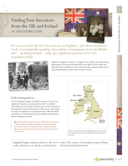 Finding Your Ancestors from the UK and Ireland