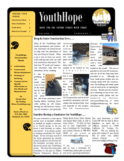 Consider Hosting a Fundraiser for YouthHope…. Drop