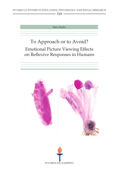 To Approach or to Avoid? Emotional Picture Viewing Effects on