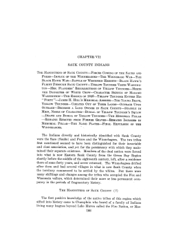 Chapter VII Sauk County Indians