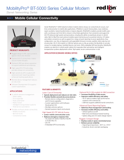 MobilityPro&reg; BT-5000 Series Cellular Modem
