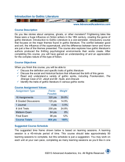 Introduction to Gothic Literature