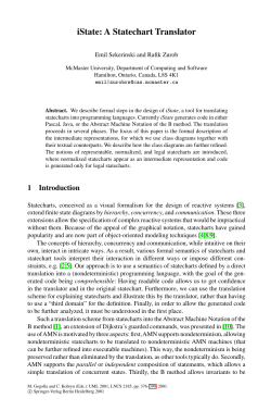 iState: A Statechart Translator