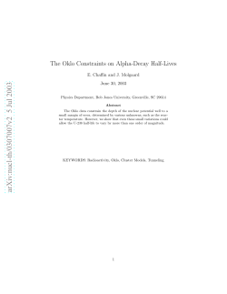 The Oklo Constraints on Alpha-Decay Half