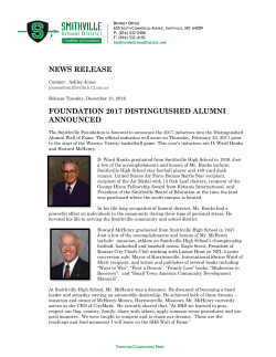 news release foundation 2017 distinguished alumni announced