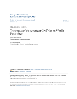 The impact of the American Civil War on Wealth Persistence