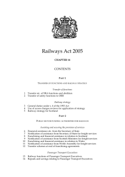 Railways Act 2005 - Legislation.gov.uk