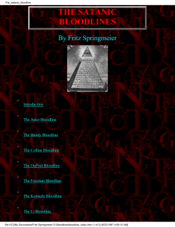 The Satanic Bloodlines
