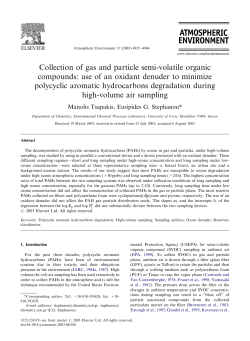 Collection of gas and particle semi-volatile