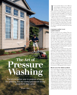 The Art of Pressure Washing
