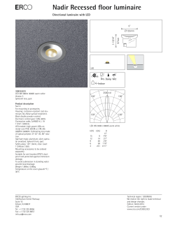 E Nadir Recessed floor luminaire