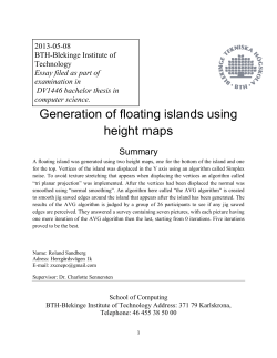 Generation of floating islands using height maps