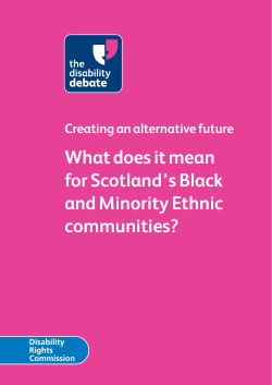 What does it mean for Scotland`s Black and Minority