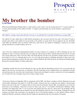 My brother the bomber