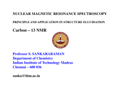 Carbon – 13 NMR