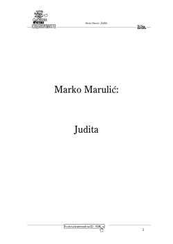 Marko Marulić: Judita